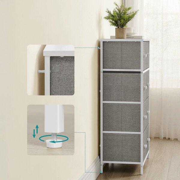 Komoda sivá AUK-E1051 GREY