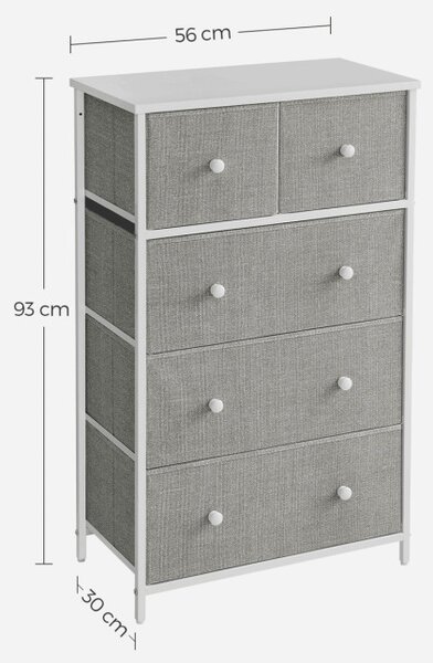 Komoda sivá AUK-E1051 GREY