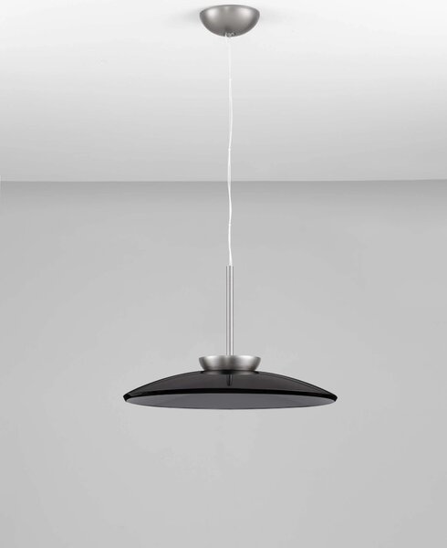 LED stmievateľný nikel dizajnový luster Esti – Sivá