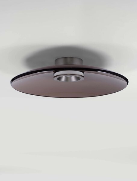 LED stmievateľné nikel moderné stropné svietidlo Esti – Sivá