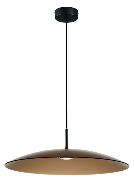 LED čierno-moca hnedý moderný luster Polifemo 60 – Hnedá