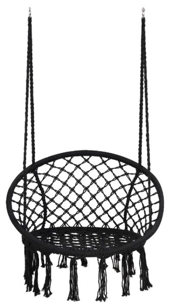 Závesné kreslo BOHO 490129A čierne