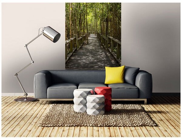 DIMEX | Vliesové fototapety na stenu Mangrovový les MS-2-0059 | 150 x 250 cm | hnedá, zelená