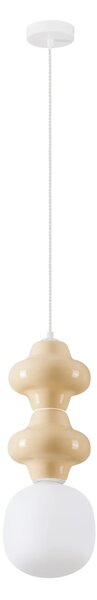 LED žlto-biely dizajnový luster Clio