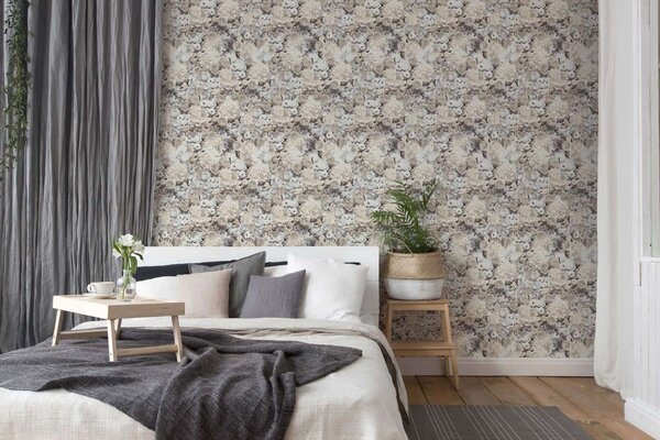 A.S. Création | Vliesová tapeta na stenu Trendwall 2 38008-3 | 0,53 x 10,05 m | biela, krémová, šedá