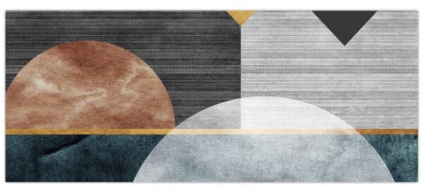 Obraz - Tvary a textúry (120x50 cm)