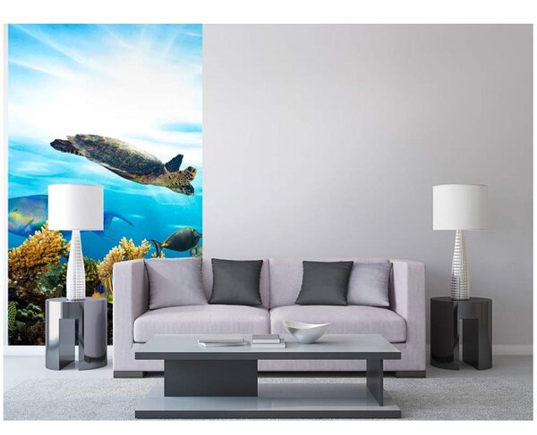DIMEX | Vliesové fototapety na stenu Ryby v oceáne MS-2-0216 | 150 x 250 cm | modrá, viacfarebná