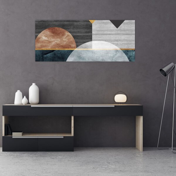 Obraz - Tvary a textúry (120x50 cm)
