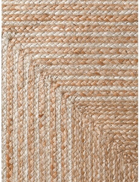 Obojstranný/ručne tkaný jutový behúň v prírodnej farbe/v svetlo prírodnej farbe 80x200 cm Juno – Hanse Home