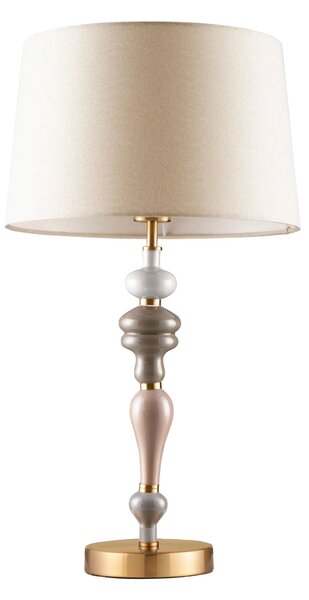LED béžová stolná lampa Damo