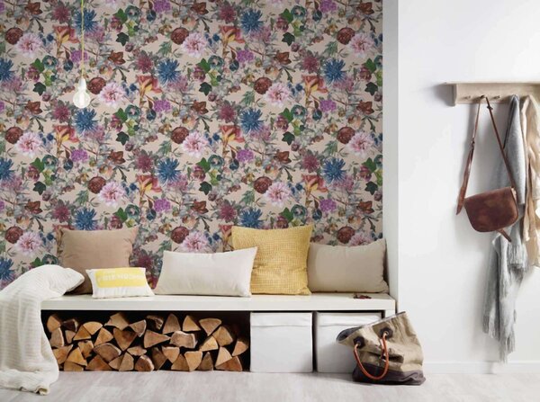 A.S. Création | Vliesová tapeta na stenu Dream Flowery 38175-5 | 0,53 x 10,05 m | viacfarebná