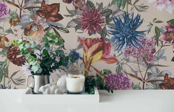 A.S. Création | Vliesová tapeta na stenu Dream Flowery 38175-5 | 0,53 x 10,05 m | viacfarebná