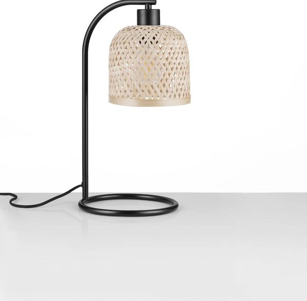 LED prírodno-čierna stolná lampa Intra