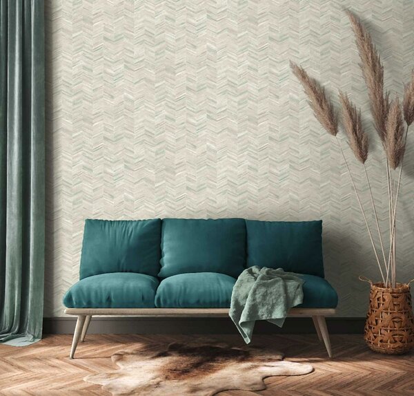 A.S. Création | Vliesová tapeta na stenu Geo Effect 38309-4 | 0,53 x 10,05 m | béžová, šedá