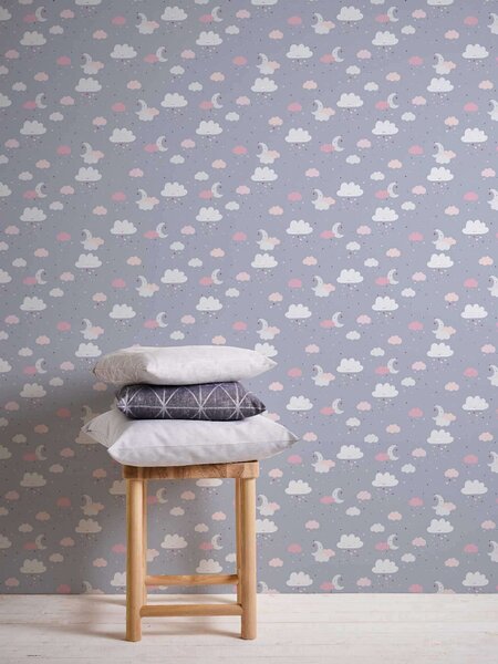 A.S. Création | Vliesová tapeta na stenu Little Love 38125-1 | 0,53 x 10,05 m | biela, šedá, ružová