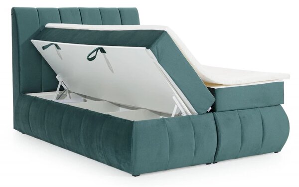 Zltahala.sk Posteľ Boxspring Vincenzia 200x180, béžová (pytlovina - bvi 03)