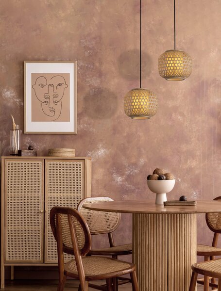 LED čierny moderný luster Asma 25 – Čierna