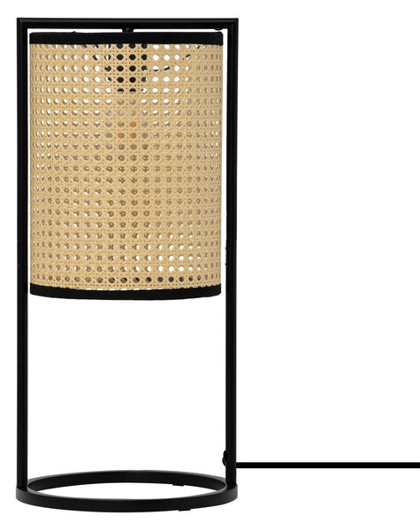 LED prírodno-čierna stolná lampa Erto