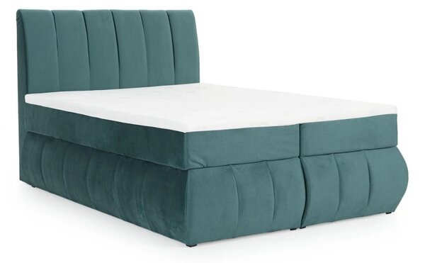 Zltahala.sk Posteľ Boxspring Vincenzia 200x180, béžová (pytlovina - bvi 03)