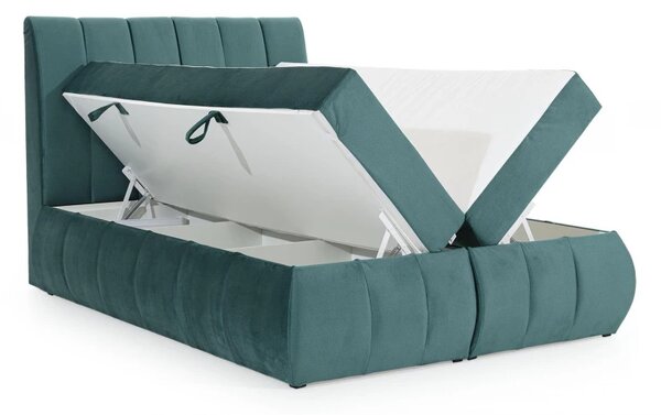 Zltahala.sk Posteľ Boxspring Vincenzia 200x180, béžová (pytlovina - bvi 03)