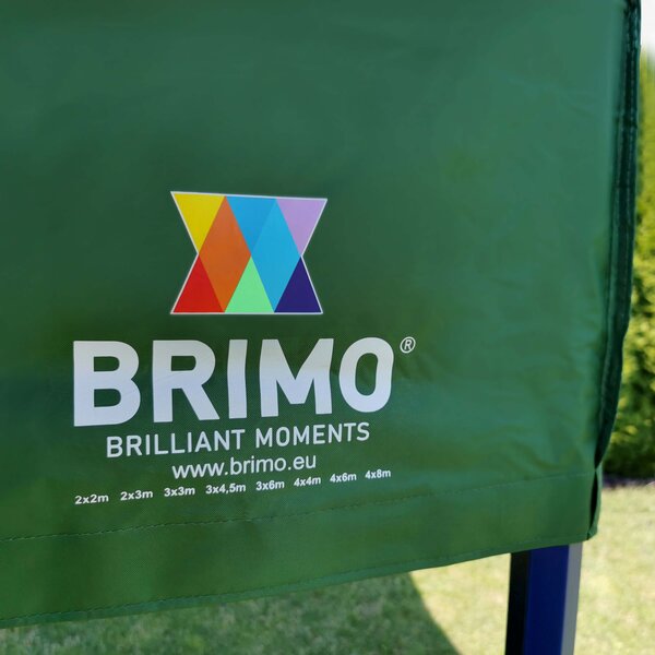 BRIMO Rozkladací stánok 2x2m - bez 3 stien - Oranžová 38