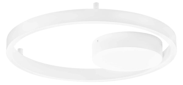 LED stmievateľné biele dizajnové stropné svietidlo Hedra 40 – Biela