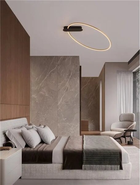 LED stmievateľné zlaté moderné stropné svietidlo Kiklos – Zlatá