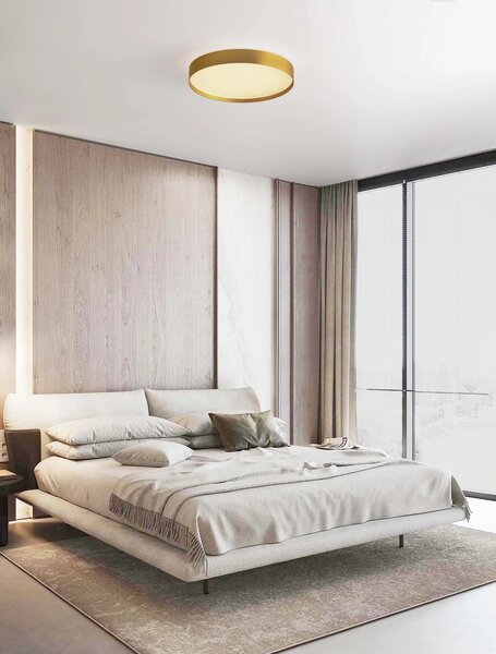 LED stmievateľné zlaté moderné stropné svietidlo Roi 40 – Zlatá