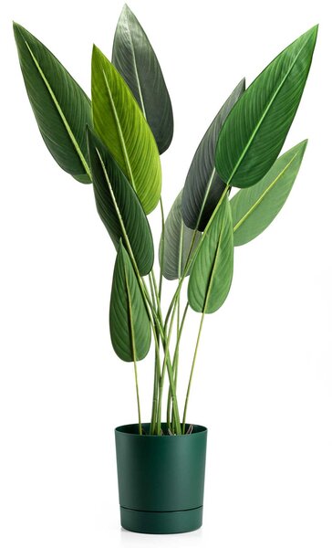 PLASTOVÝ KVETINÁČ AZALEA SADA 2KS 22,5X23,5 CM+17,5X18,5 CM TMAVOZELENÁ