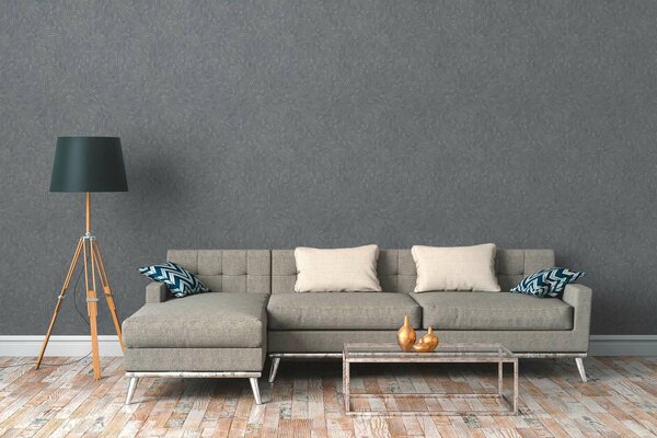 A.S. Création | Vliesová tapeta na stenu Titanium 3 38203-1 | 0,53 x 10,05 m | šedá