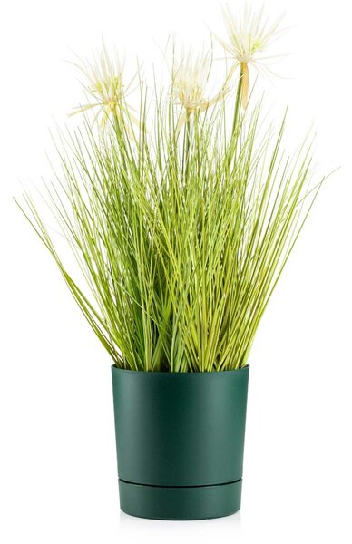 PLASTOVÝ KVETINÁČ AZALEA SADA 2KS 22,5X23,5 CM+17,5X18,5 CM TMAVOZELENÁ
