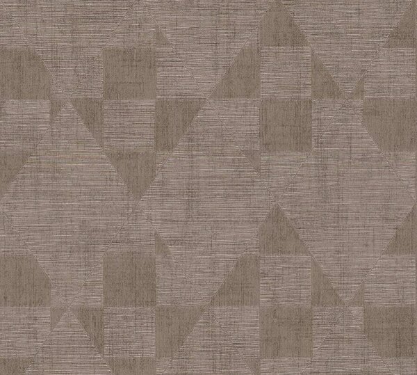 A.S. Création | Vliesová tapeta na stenu Titanium 3 38196-4 | 0,53 x 10,05 m | metalická, hnedá