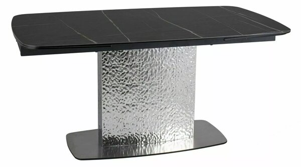 Signal MONCLER CERAMIC stôl jedálenský 160(240)X90, čierny SAHARA NOIR/čierny