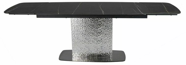 Signal MONCLER CERAMIC stôl jedálenský 160(240)X90, čierny SAHARA NOIR/čierny