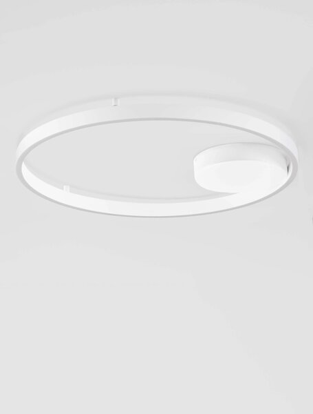 LED stmievateľné biele dizajnové stropné svietidlo Hedra 60 – Biela
