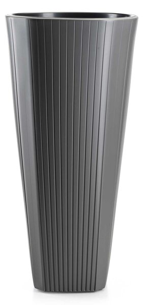 PLASTOVÝ KVETINÁČ MORA 39X81 CM ANTRACITOVÁ