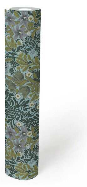 A.S. Création | Vliesová tapeta na stenu Art of Eden 39057-2 | 0,53 x 10,05 m | zelená, modrá, fialová