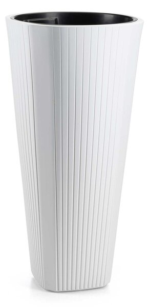 PLASTOVÝ KVETINÁČ MORA 39X81 CM BIELA