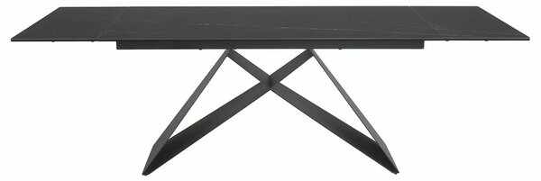 Signal CERAMIC jedálenský stôl WESTIN ČIERNA SAHARA NOIR/MAT ČIERNA (160-240)X90