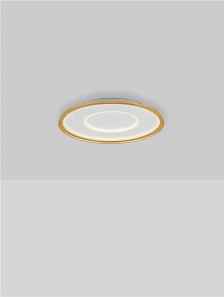 LED stmievateľné zlaté dizajnové stropné svietidlo Figin 50 s diaľkovým ovládaním – Zlatá