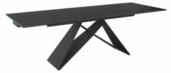 Signal CERAMIC jedálenský stôl WESTIN ČIERNA SAHARA NOIR/MAT ČIERNA (160-240)X90