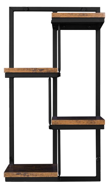 HAGART RUSTIC čierny závesný kvetináč - dub