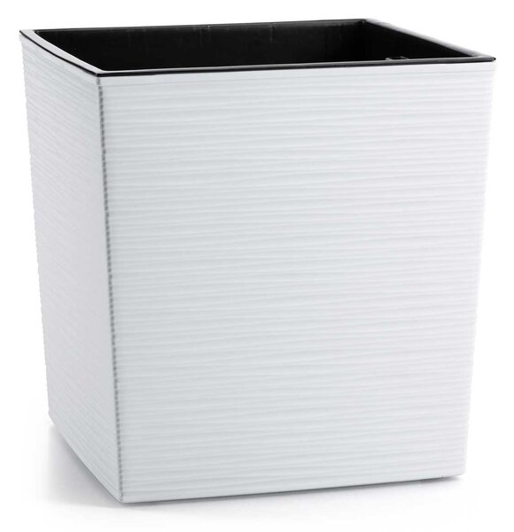 PLASTOVÝ KVETINÁČ FLORE RIFLO 30X30 CM BIELA