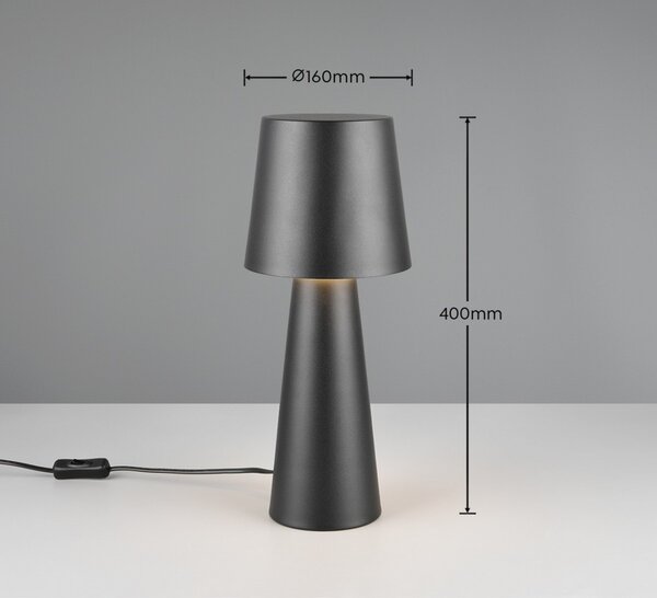 Trio T562900132 stolná lampička NUBIAN E27