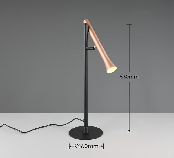 Trio T552010165 LED stolná lampička FIATO | 3W integrovaný LED zdroj | 400lm | 2300+3000+4000K