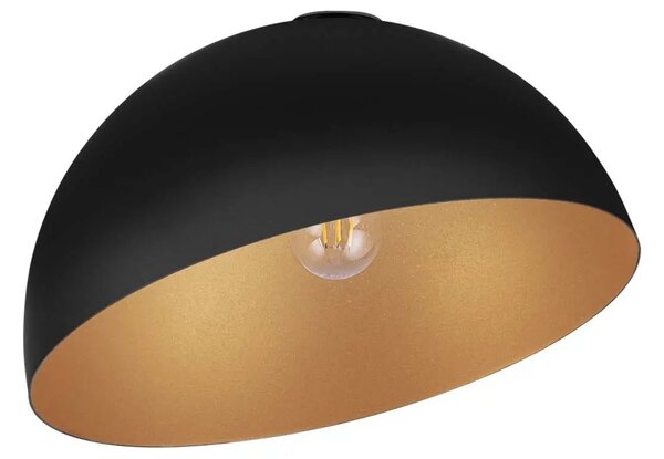 LED čierno-zlaté dizajnové stropné svietidlo Onia 40 – 40 x 10 cm