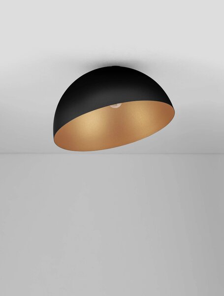 LED čierno-zlaté dizajnové stropné svietidlo Onia 50 – 50 x 12 cm