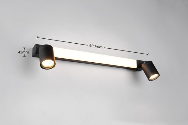 Trio T281470332 LED nástenné svietidlo nad zrkadlo ENRICO | 7W integrovaný LED zdroj | 620lm | 2300+3000+4000K