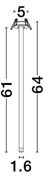 LED čierne dizajnové stropné svietidlo Stilvi 64 – Čierna