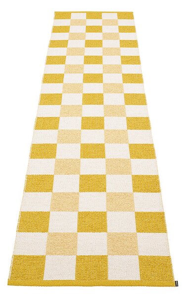 Pappelina Koberec PIX Mustard/Vanilla/Pale Yellow – horčicový, veľkosť koberca 70 x 300 cm